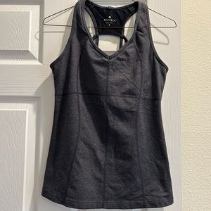 Athleta racer back gray work out top. Size S like new.